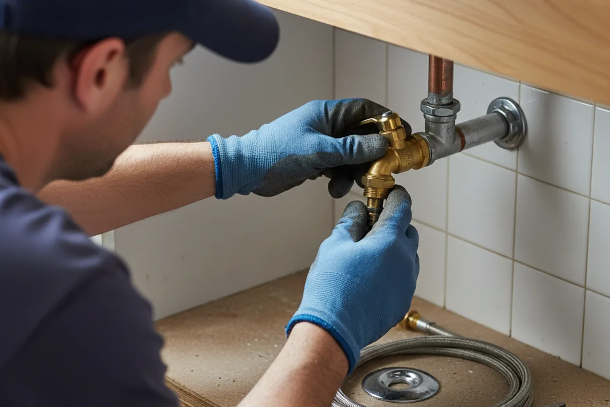 Shutoff valve and fitting work during Repiping in Colfax